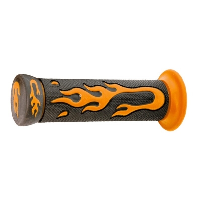 Par puños goma negro / naranja LLama V PARTS- motoscamaralweb.com