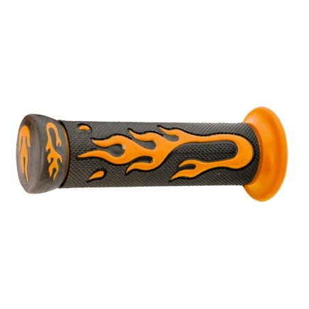 Par puños goma negro / naranja LLama V PARTS- motoscamaralweb.com