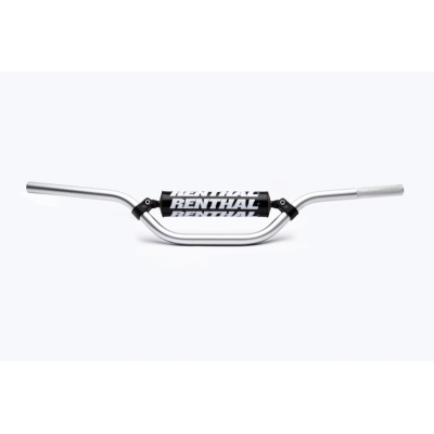 Manillar RENTHA Pit Bike +100cc plata con protector negro 611-01-SI-03-219 - motoscamaralweb.com