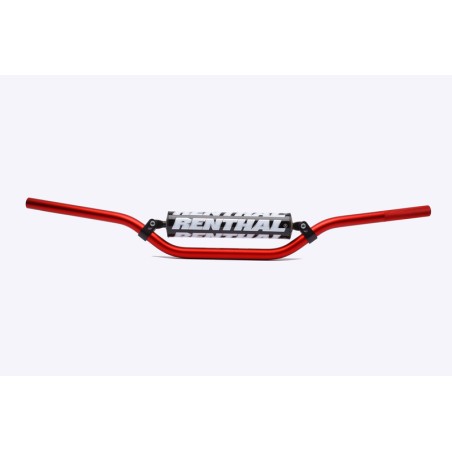Manillar Renthal enduro rojo con protector negro 693-01-RD-01-185 - motoscamaralweb.com