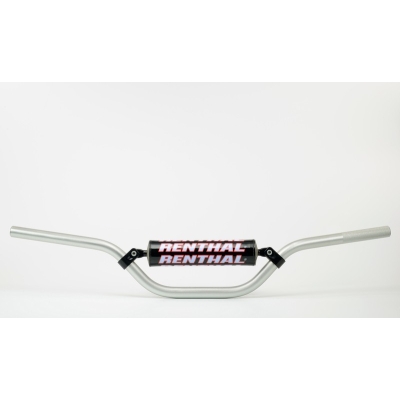 Manillar Renthal Carmichael minicross plata con protector negro 784-03-SI-03-219 - motoscamaralweb.com
