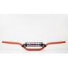 Manillar Renthal motocross SX65 naranja con protector negro 823-01-OR-03-219 - motoscamaralweb.com