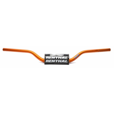 Manillar Renthal Fatbar SX85 13- naranja con protector negro 831-01-OR - motoscamaralweb.com