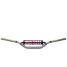 Manillar Renthal Twinwall Carmichael alto titanio con protector negro 997-01-TG-02-185 - motoscamaralweb.com