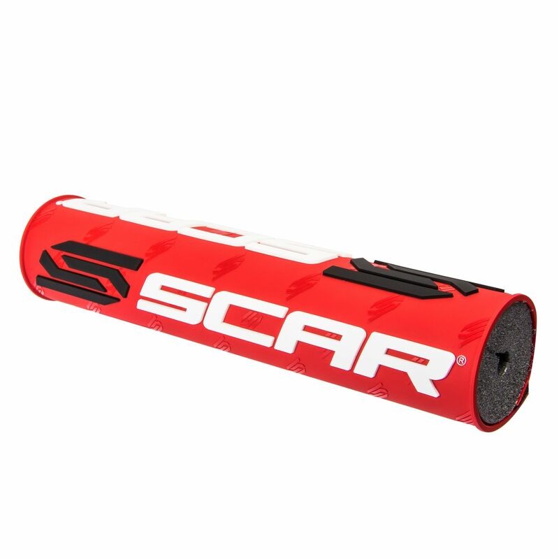 Protector/morcilla de manillar SCAR 3D (para manillar con barra) - Rojo - motoscamaralweb.com Protector/morcilla de manillar SCAR 3D (para manillar con barra) - Rojo - motoscamaralweb.com