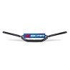 Manillar SCAR S² Low Ø22.2mm - Negro / Protector azul - motoscamaralweb.com