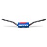 Manillar SCAR O² RC Ø28.6mm -Negro / Protector azul - motoscamaralweb.com