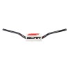 Manillar SCAR O² RC Ø28.6mm -Negro / Protector blanco - motoscamaralweb.com