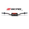Manillar SCAR O² RC Color Ø28.6mm - Negro / Protector negro - motoscamaralweb.com