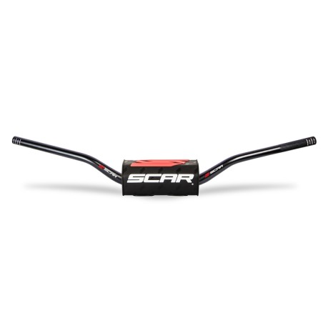 Manillar SCAR O² Yamaha YZ/YZF Ø28.6mm - Negro / Protector negro - motoscamaralweb.com