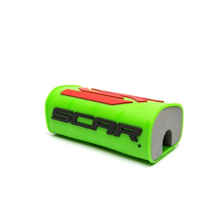 Protector/morcilla de manillar SCAR 3D (para manillar sin barra) - Verde flúor - motoscamaralweb.com