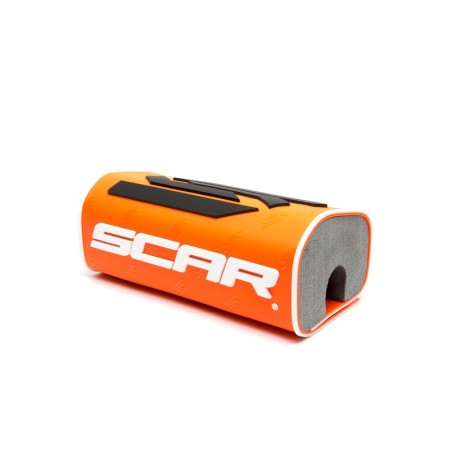 Protector/morcilla de manillar SCAR 3D (para manillar sin barra) - Naranja flúor - motoscamaralweb.com