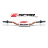 Manillar SCAR O² Color 85SX/TC85 Ø28.6mm - Naranja / Protector blanco - motoscamaralweb.com