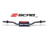 Manillar SCAR O² Color 85SX/TC85 Ø28.6mm - Negro / Protector azul oscuro - motoscamaralweb.com