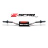 Manillar SCAR O² Color Yamaha YZ/YZF Ø28.6mm - Blanco / Protector negro - motoscamaralweb.com