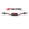 Manillar SCAR O² Color McGrath/Short Ø28.6mm - Rojo / Protector negro - motoscamaralweb.com