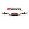 Manillar SCAR O² Color High Ø28.6mm - Naranja / Protector negro - motoscamaralweb.com