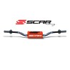 Manillar SCAR O² RC Color Ø28.6mm - Azul oscuro / Protector naranja - motoscamaralweb.com