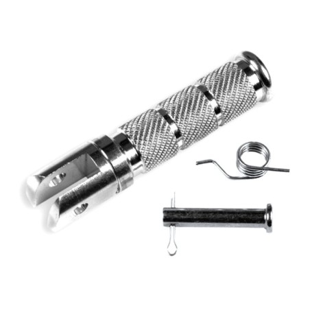 Juego reposapies V PARTS scooter redondo rojo- motoscamaralweb.com