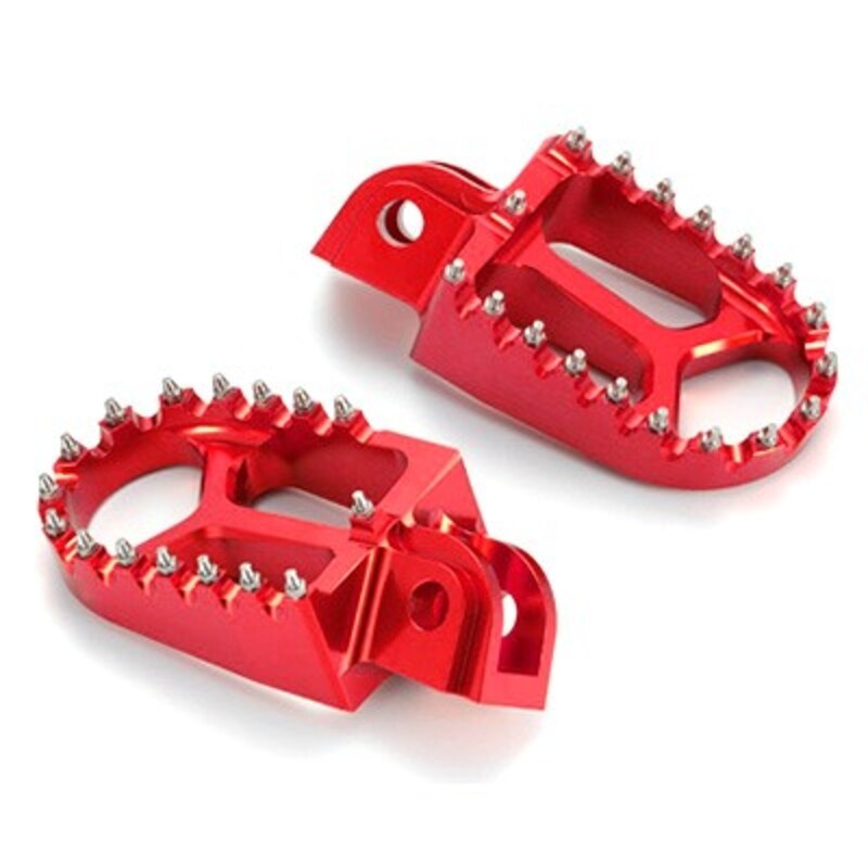 Estriberas Off Road rojo Honda- motoscamaralweb.com Estriberas Off Road rojo Honda- motoscamaralweb.com