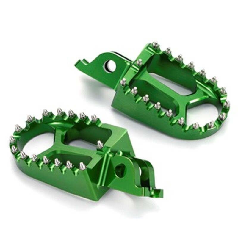Estriberas Off Road verde Kawasaki- motoscamaralweb.com Estriberas Off Road verde Kawasaki- motoscamaralweb.com