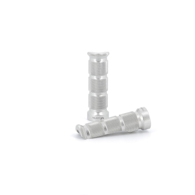 Reposapiés Racing V PARTS aluminio natural- motoscamaralweb.com