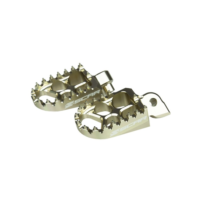 Estriberas SCAR EVO - Titanio - motoscamaralweb.com Estriberas SCAR EVO - Titanio - motoscamaralweb.com
