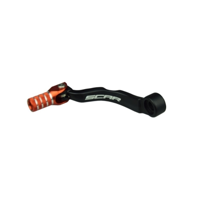 Pedal de cambio SCAR - Negro / Puntera naranja - motoscamaralweb.com