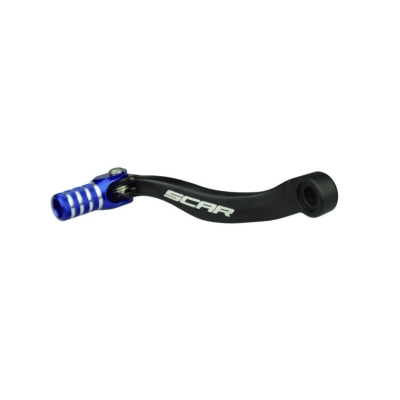 Pedal de cambio SCAR - Negro / Puntera azul - motoscamaralweb.com