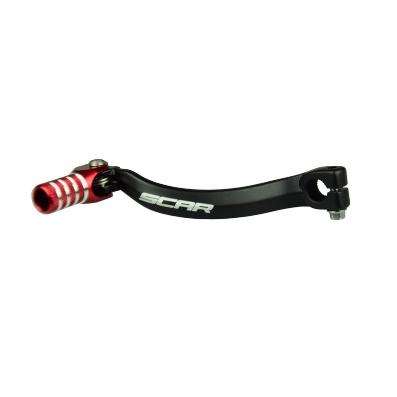 Pedal de cambio SCAR - Negro / Puntera roja - motoscamaralweb.com Pedal de cambio SCAR - Negro / Puntera roja - motoscamaralweb.com
