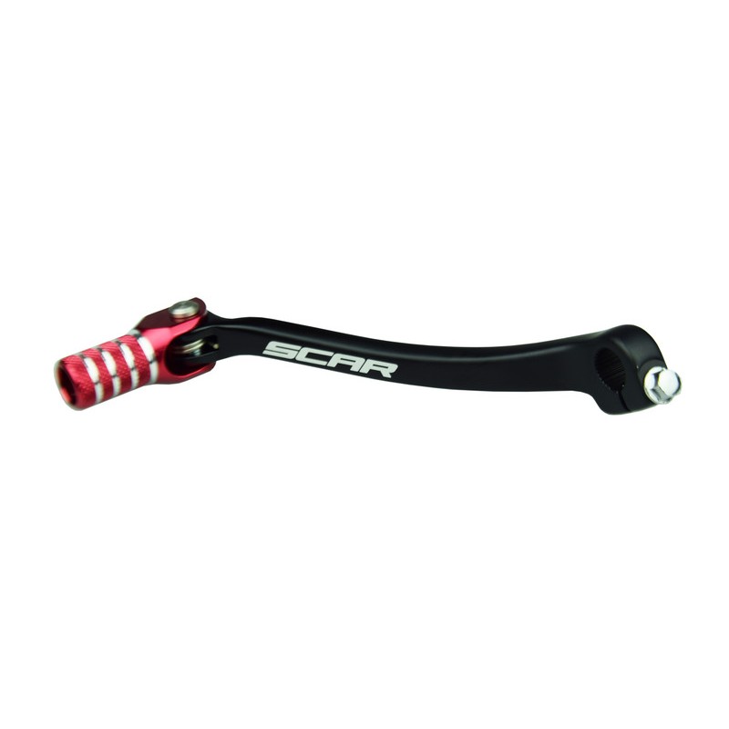 Pedal de cambio SCAR - Negro / Puntera roja - motoscamaralweb.com Pedal de cambio SCAR - Negro / Puntera roja - motoscamaralweb.com