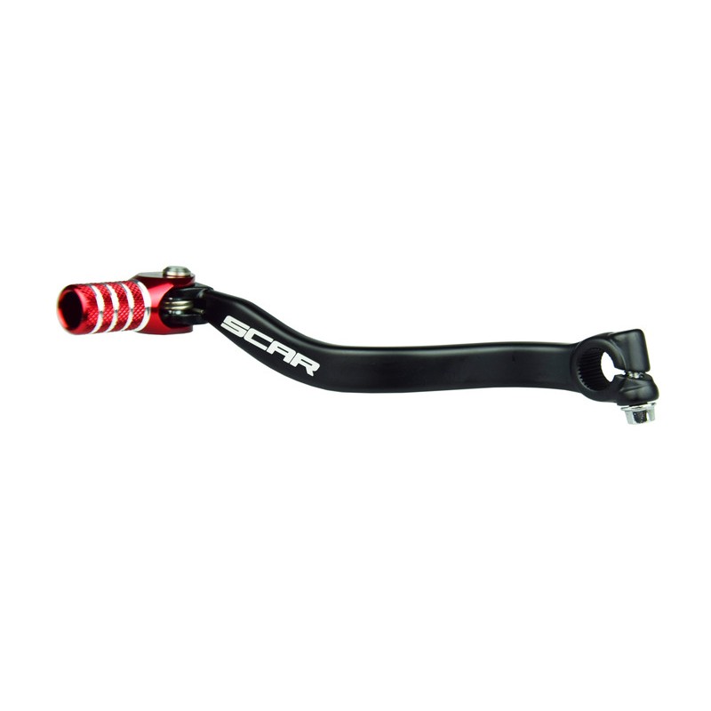 Pedal de cambio SCAR - Negro / Puntera roja - motoscamaralweb.com Pedal de cambio SCAR - Negro / Puntera roja - motoscamaralweb.com