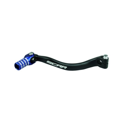Pedal de cambio SCAR - Negro / Puntera azul - motoscamaralweb.com