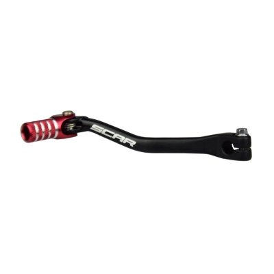 Pedal de cambio SCAR - Negro / Puntera roja - motoscamaralweb.com