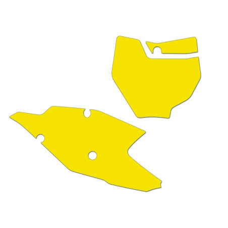Kit adhesivos portanúmeros Blackbird KTM SX/SX-F 19 standard/amarillo - motoscamaralweb.com