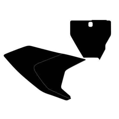 Kit adhesivos portanúmeros Blackbird HVA TC/FC 19 standard/negro - motoscamaralweb.com