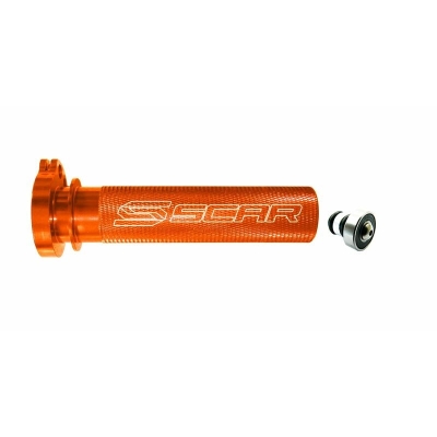 Caña de gas SCAR aluminio + rodamiento - Naranja - motoscamaralweb.com