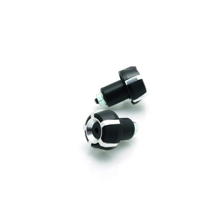 Juego contrapesos manillar V PARTS Spark Ø18mm negro/plata - motoscamaralweb.com