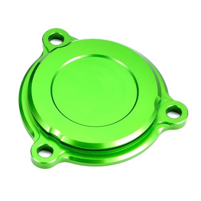 Tapa filtro de aceite verde Kawasaki V PARTS - motoscamaralweb.com Tapa filtro de aceite verde Kawasaki V PARTS - motoscamaralweb.com
