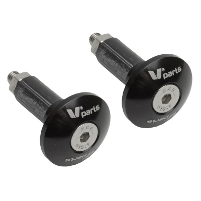 Juego contrapesos manillar V PARTS - finos negro - motoscamaralweb.com