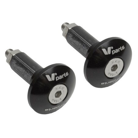 Juego contrapesos manillar V PARTS - finos negro - motoscamaralweb.com