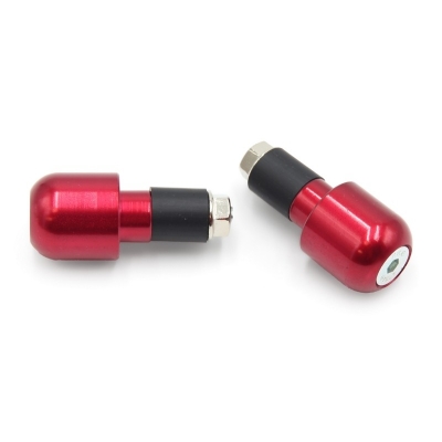 Juego contrapesos manillar V PARTS aluminio Ø13.5mm rojo - motoscamaralweb.com