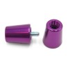 Juego contrapesos manillar V PARTS aluminio Kawasaki lila - motoscamaralweb.com