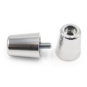 Juego contrapesos manillar V PARTS aluminio plateado - motoscamaralweb.com