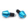Juego contrapesos manillar V PARTS cónicos aluminio 13.5mm azul - motoscamaralweb.com