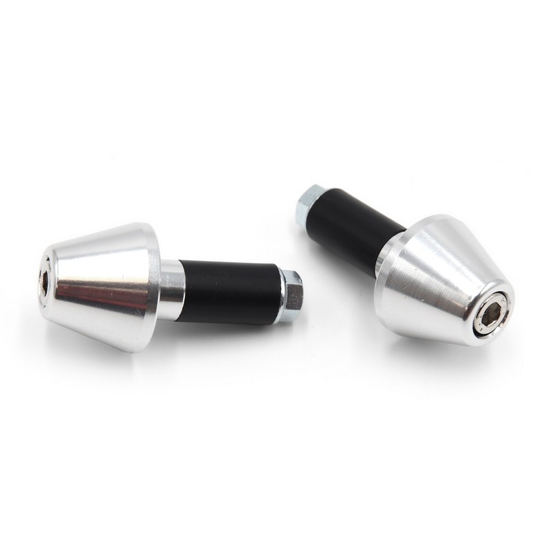 Juego contrapesos manillar V PARTS cónicos aluminio 13.5mm plata - motoscamaralweb.com Juego contrapesos manillar V PARTS cónicos aluminio 13.5mm plata - motoscamaralweb.com