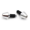 Juego contrapesos manillar V PARTS cónicos aluminio 13.5mm plata - motoscamaralweb.com