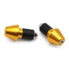 Juego contrapesos manillar V PARTS cónicos aluminio 17.5mm oro - motoscamaralweb.com