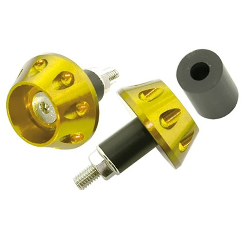 Juego contrapesos manillar V PARTS aluminio universal oro - motoscamaralweb.com Juego contrapesos manillar V PARTS aluminio universal oro - motoscamaralweb.com