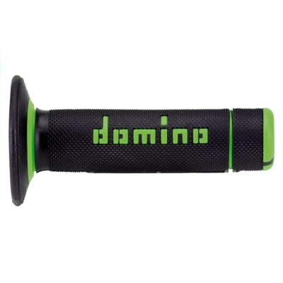 Puños off road DOMINO cross negro/verde A02041C4440- motoscamaralweb.c